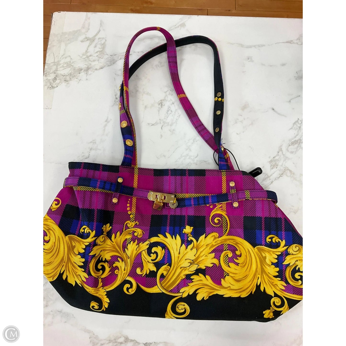 Handbag Luxury Designer By Versace, Size: Medium