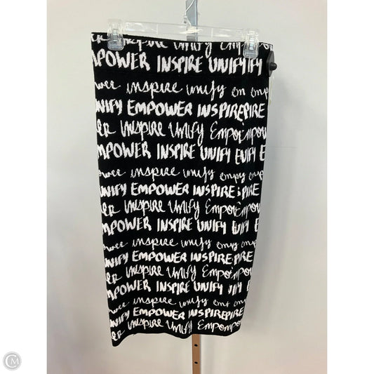 Skirt Midi By New York And Co In Black & White, Size: M