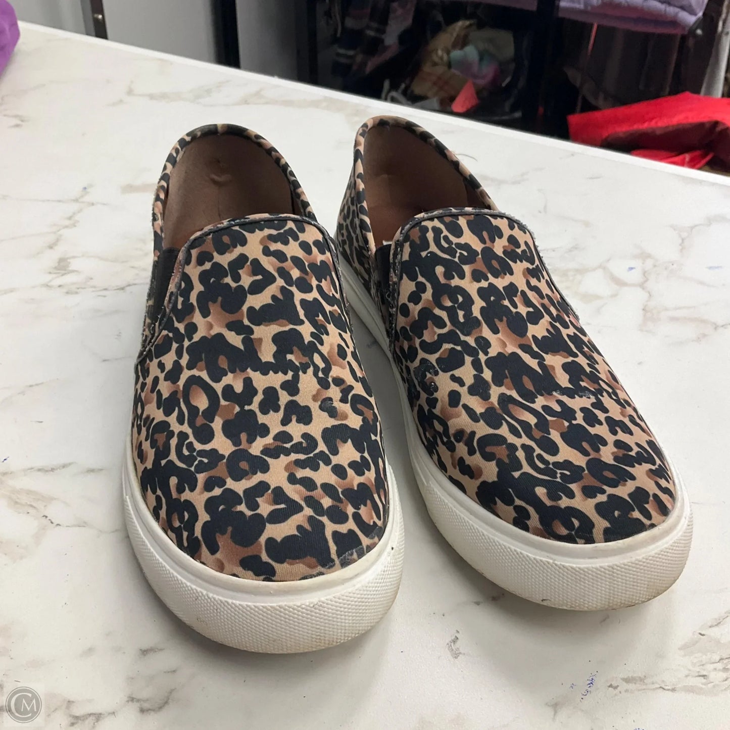 Shoes Heels Platform By Steve Madden In Animal Print, Size: 8