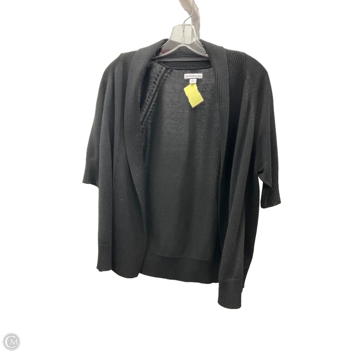 Sweater Cardigan By Croft And Barrow In Black, Size: L