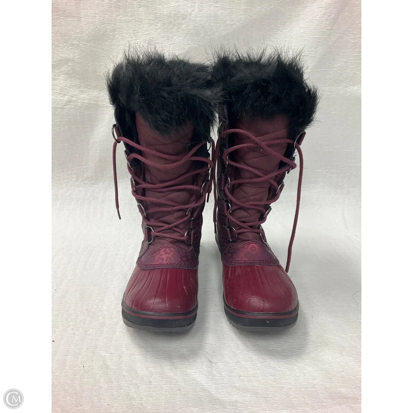 Boots Snow By Sorel In Maroon, Size: 9.5