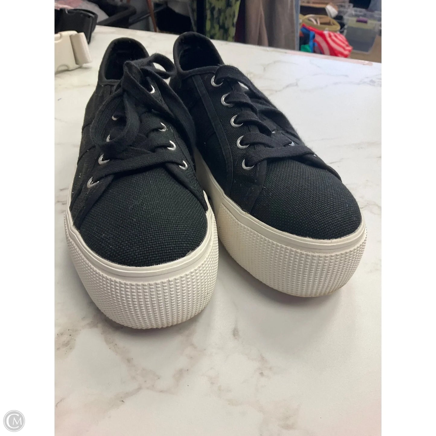 Shoes Sneakers By Steve Madden In Black, Size: 6.5