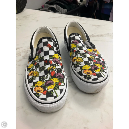 Shoes Sneakers Platform By Vans In Black & White, Size: 6