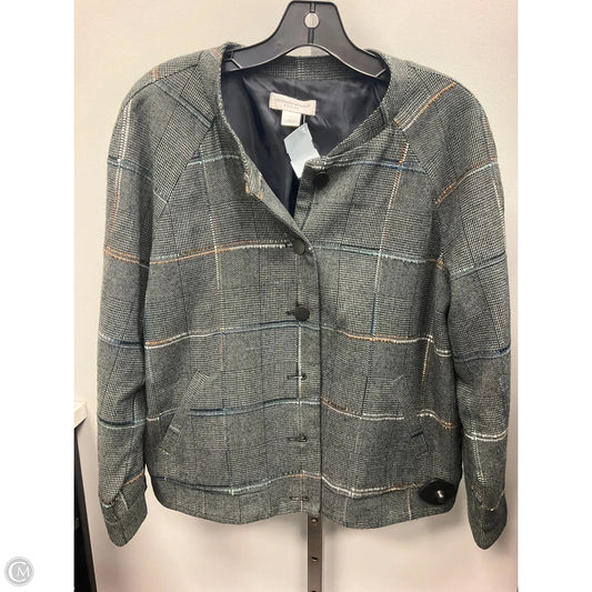 Blazer By Christopher And Banks In Plaid Pattern, Size: Lp