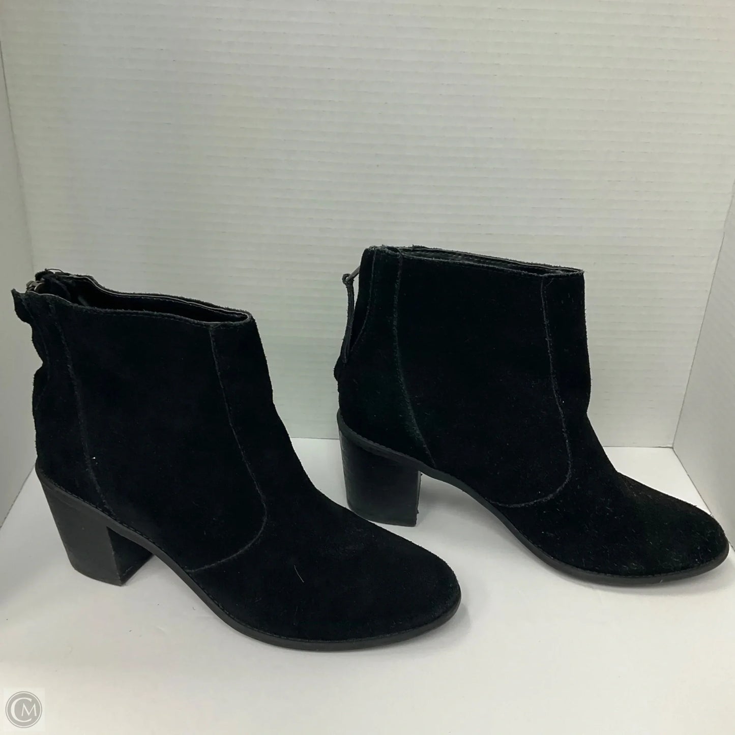 Boots Ankle Heels By Crown Vintage In Black, Size: 8