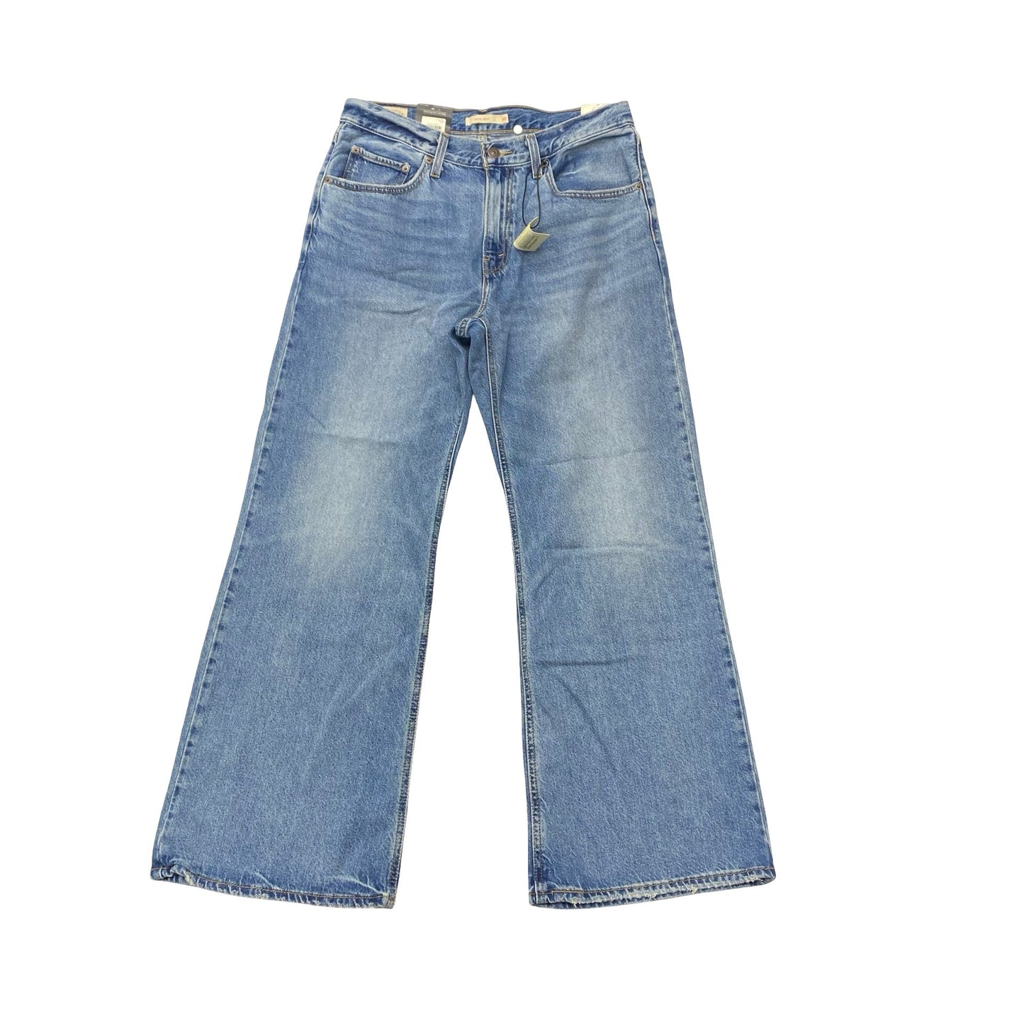 Jeans Wide Leg By Levis In Blue Denim, Size:10