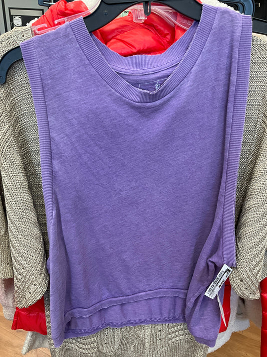 Athletic Tank Top By Free People In Purple, Size: S