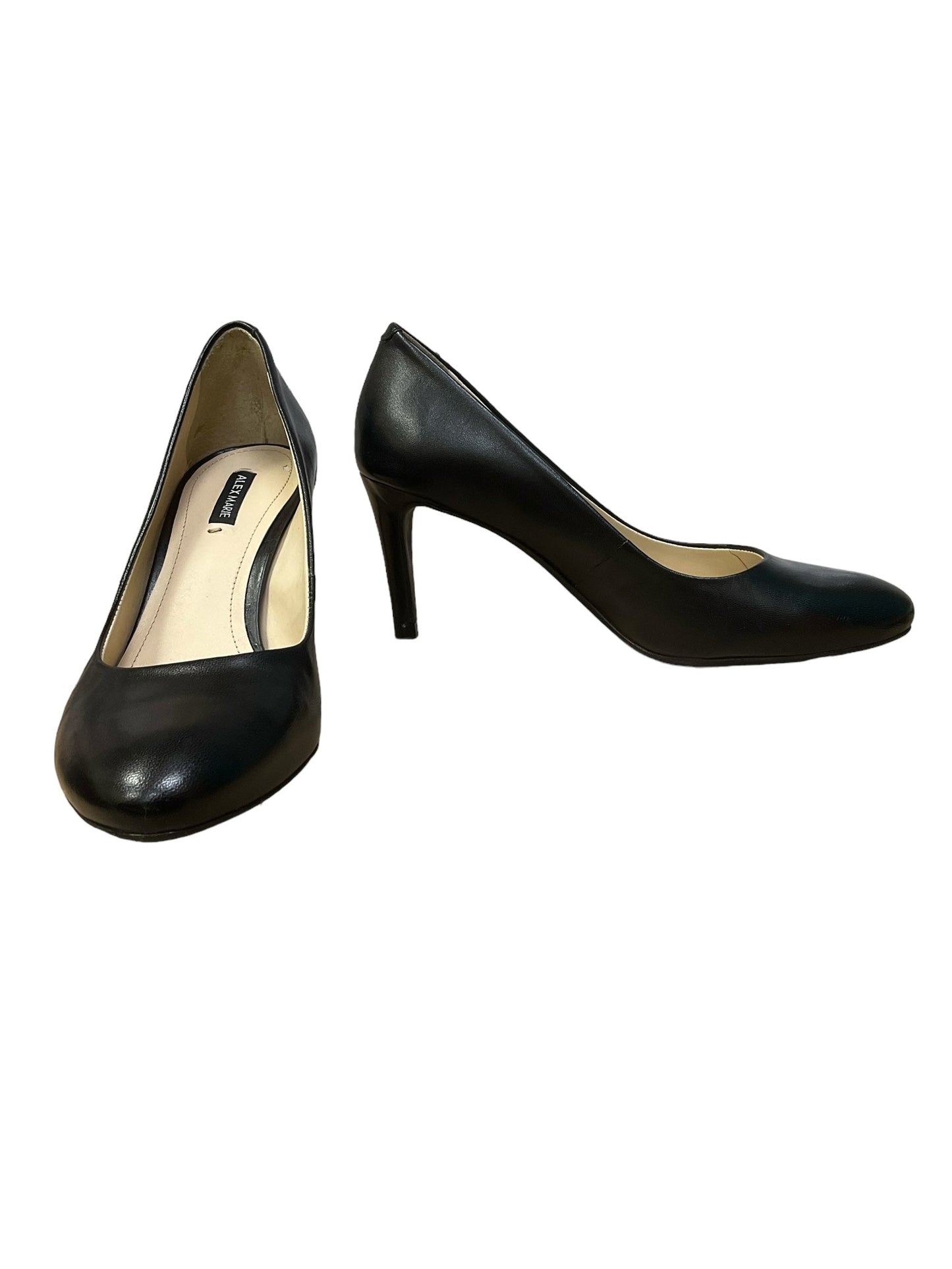 Black Shoes Heels Stiletto Alex Marie, Size 7.5