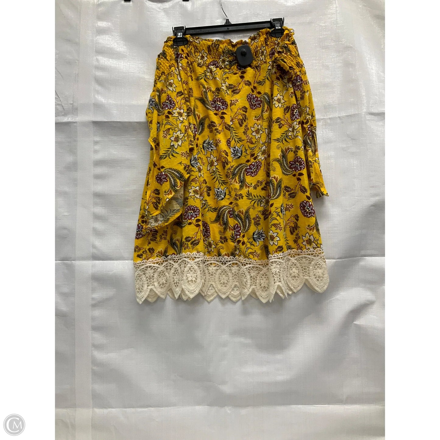 Top Short Sleeve By Rue 21 In Flowered, Size: 2x