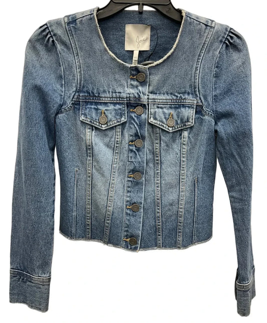 Jacket Denim By Joie In Blue Denim, Size: Xxs
