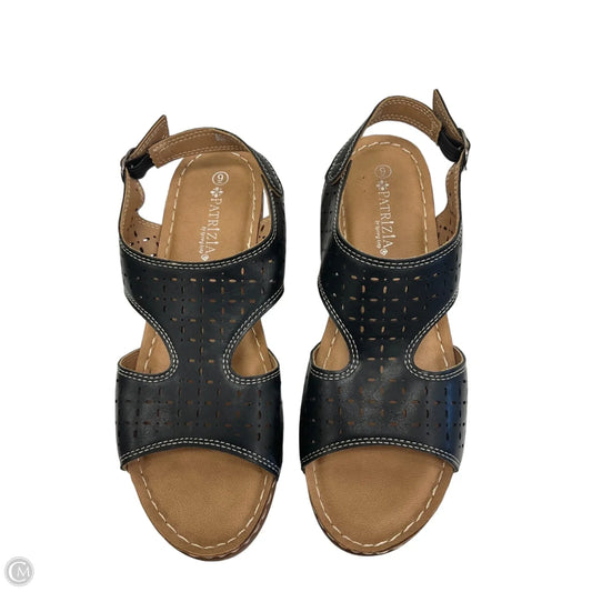 Sandals Heels Block By Spring Step In Black, Size: 9