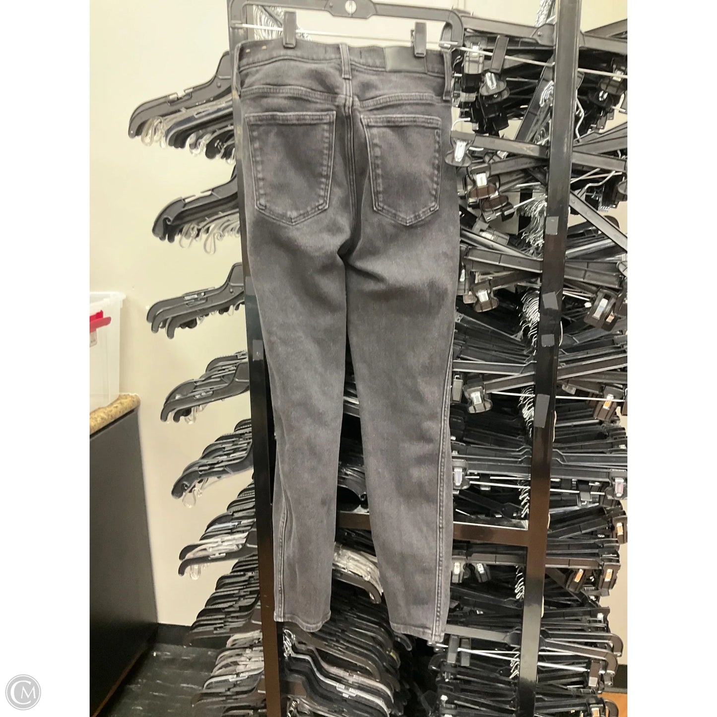 Jeans Skinny By Madewell In Black Denim, Size: 6