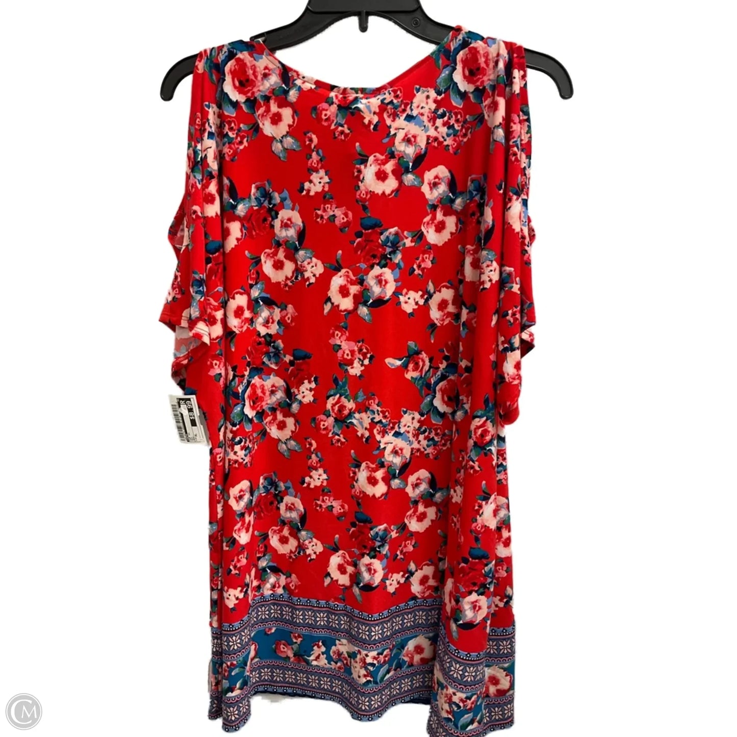 Top Short Sleeve By Cato In Red, Size: Xl