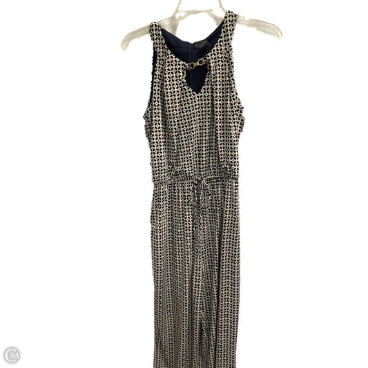 Jumpsuit By En Focus In Blue & Cream, Size: S