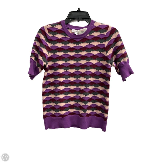 Top Short Sleeve By Liz Claiborne In Purple, Size: S