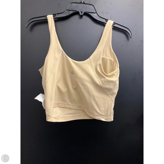 Athletic Bra By Lululemon In Cream, Size: 8
