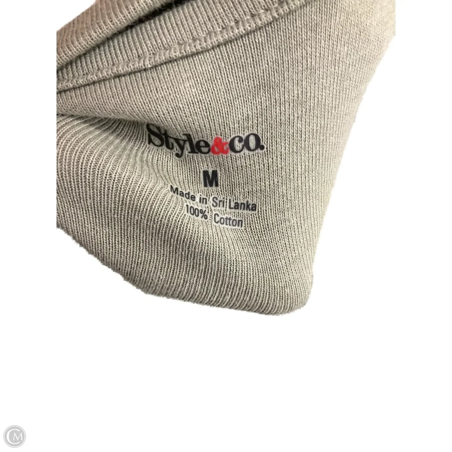 Top Short Sleeve By Style And Company In Green, Size: M