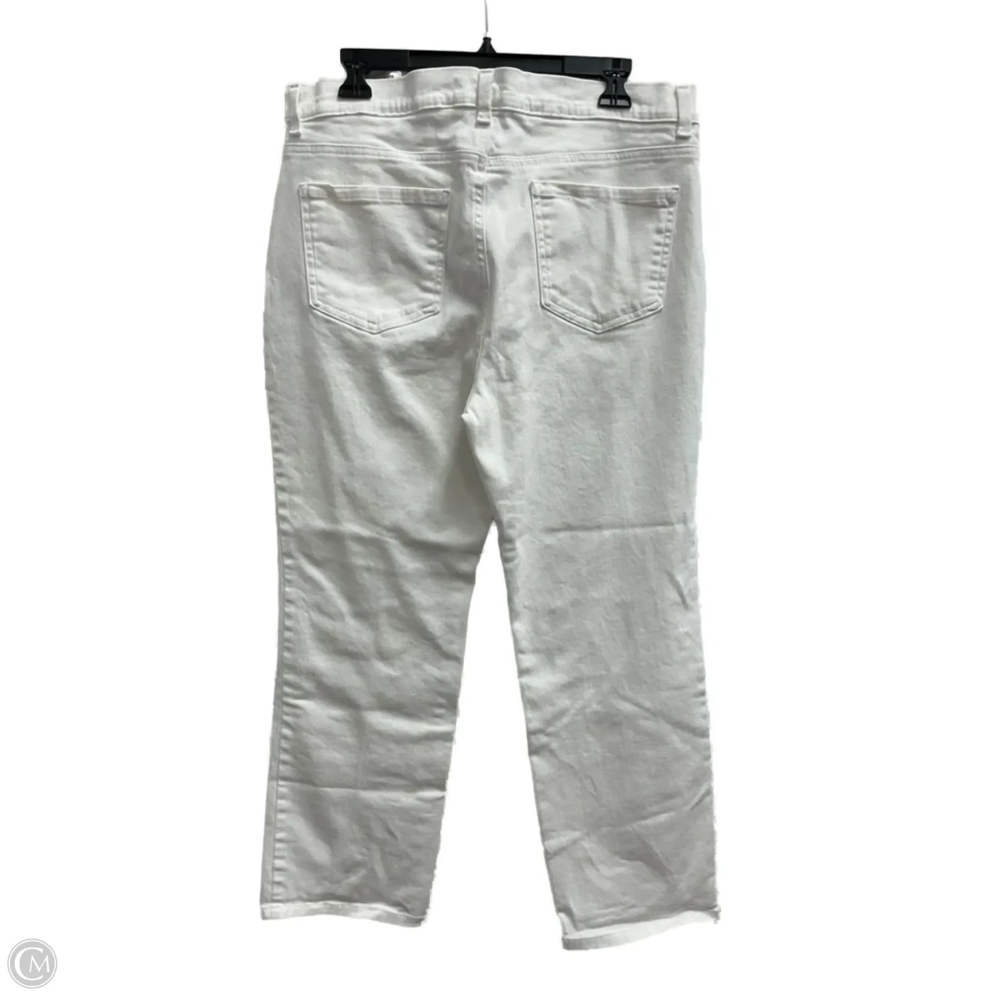 Jeans Straight By Gloria Vanderbilt In White Denim, Size: 16