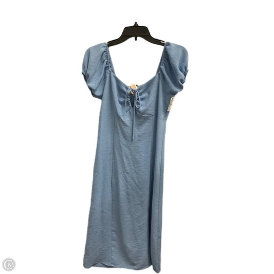 Dress Casual Midi By Monteau In Blue, Size: M