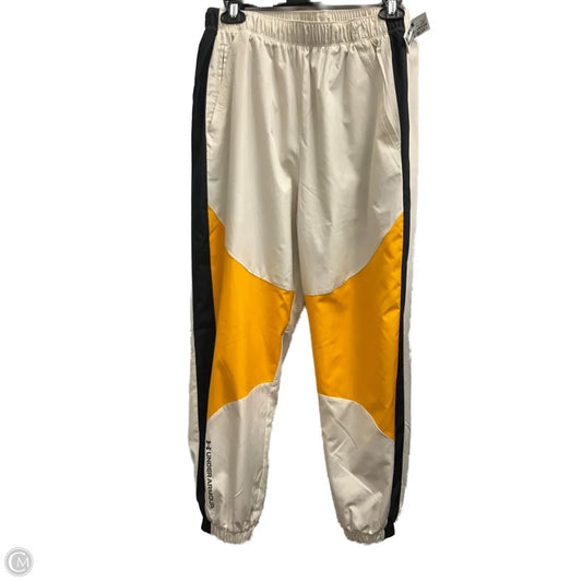Athletic Pants By Under Armour In Cream, Size: M