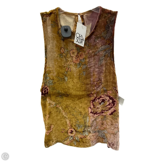 Top Sleeveless By Chaser In Floral Print, Size: M