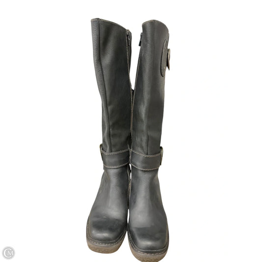 Boots Mid-calf Heels By Fly London In Black, Size: 6.5