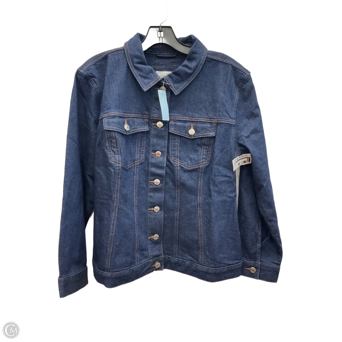 Jacket Denim By Loft In Blue Denim, Size: M