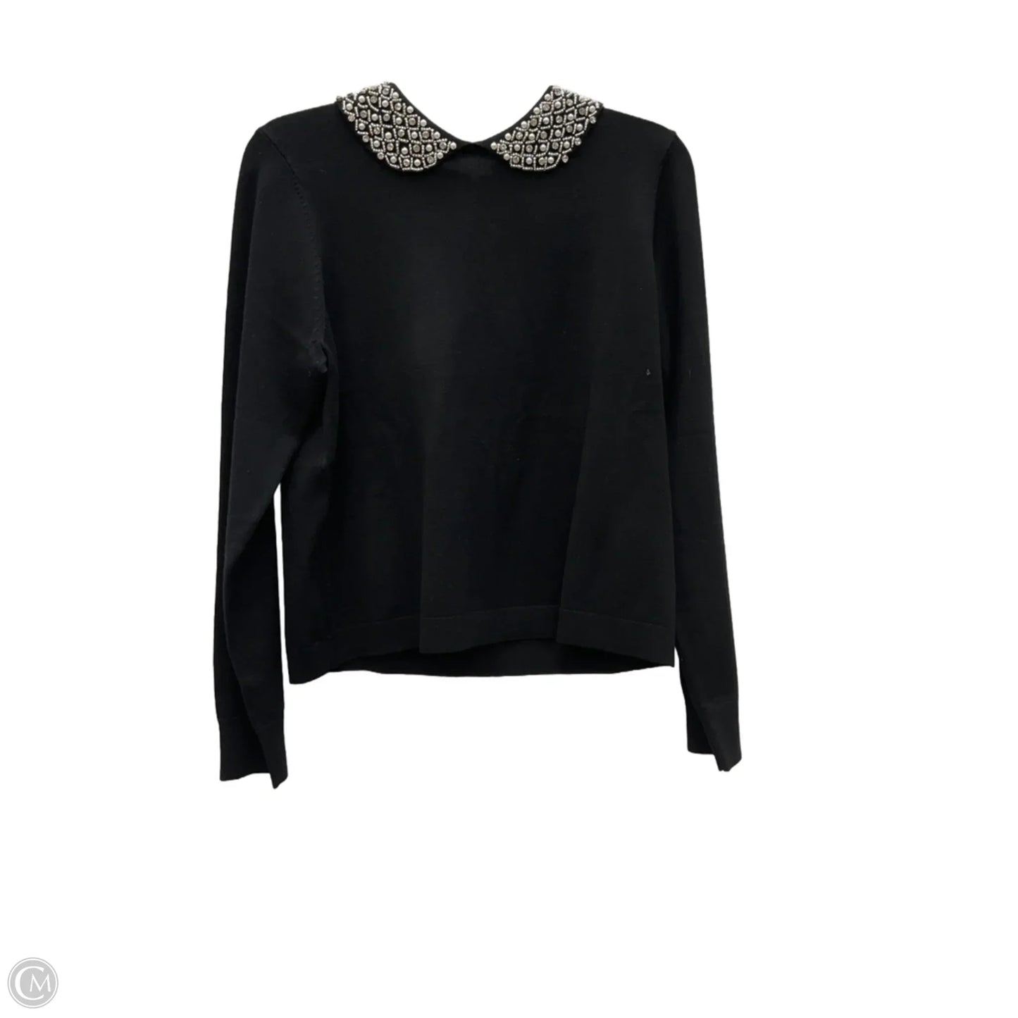 Top Long Sleeve By Adrianna Papell In Black, Size: M