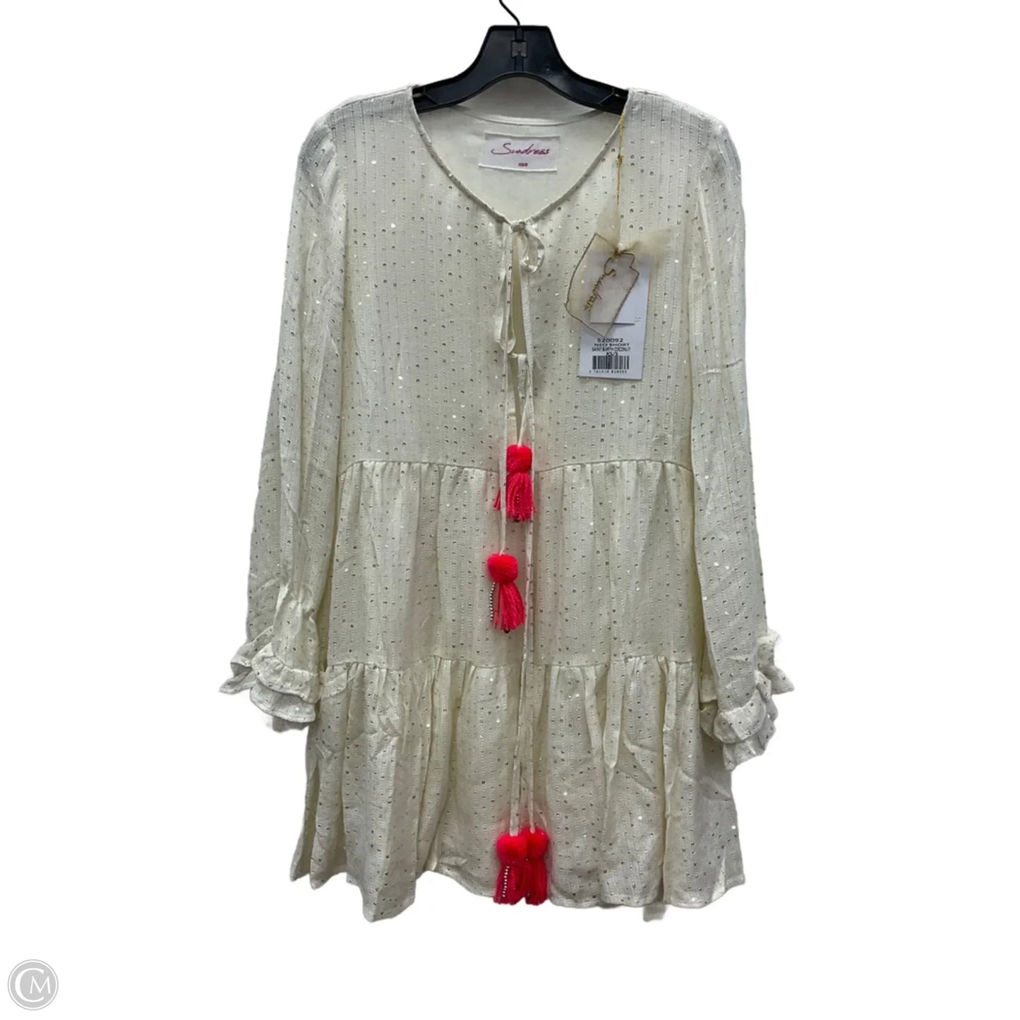 Dress Casual Short By Cmb In Cream, Size: Xs