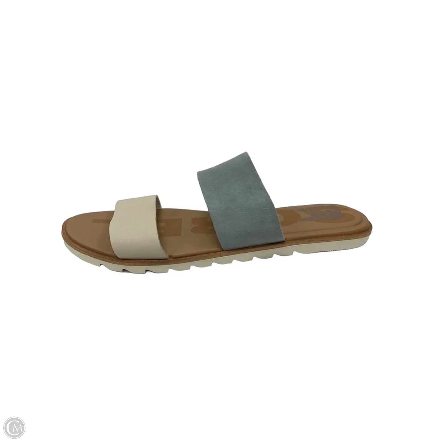 Sandals Flats By Sorel In Blue & Cream, Size: 8.5