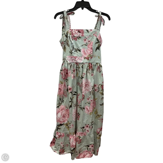 Dress Casual Maxi By Joie In Floral Print, Size: L