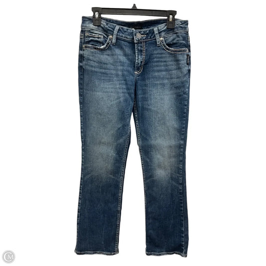 Jeans Boot Cut By Silver In Blue Denim, Size: 10