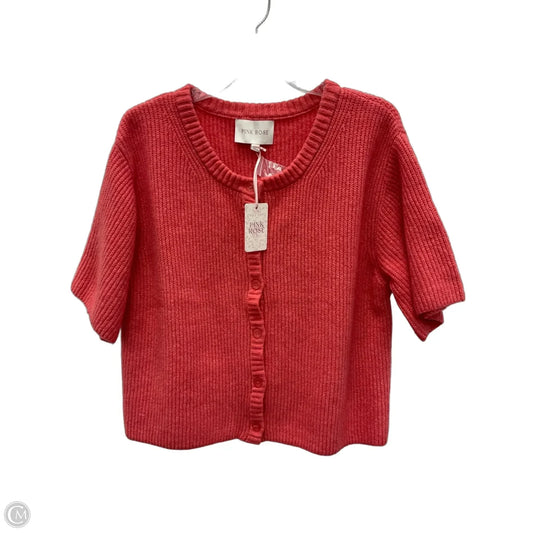 Top Short Sleeve By Pink Rose In Coral, Size: Xl