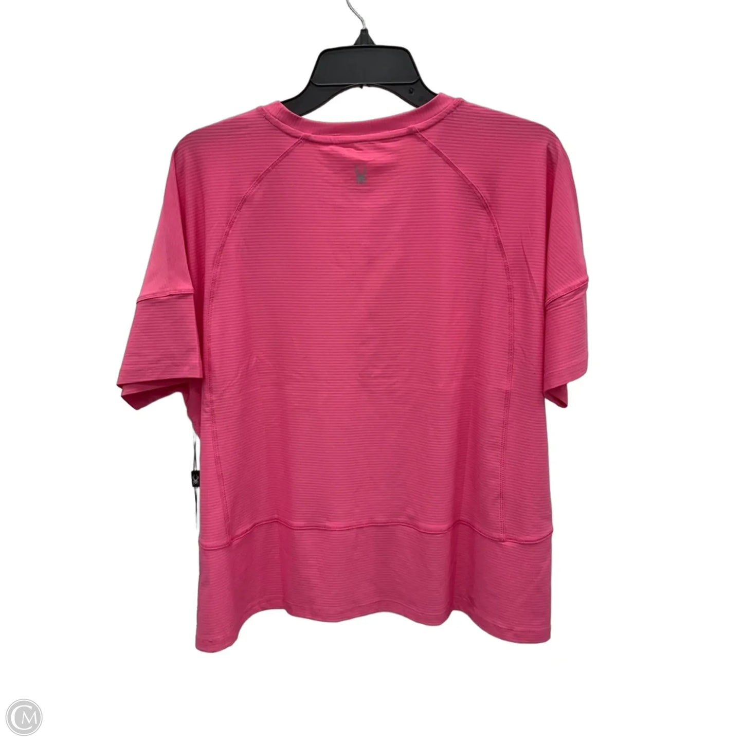 Athletic Top Short Sleeve By Spyder In Pink, Size: L