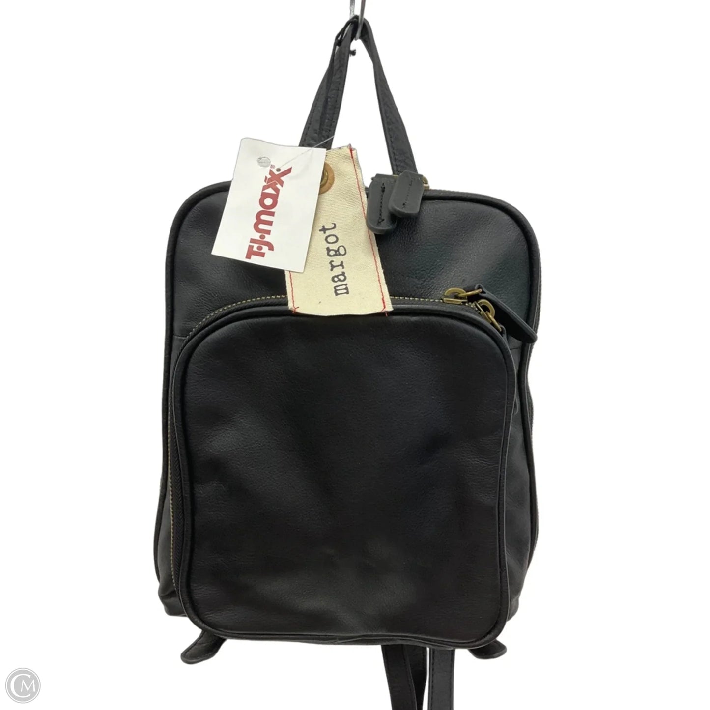 Handbag Leather By Margot, Size: Medium