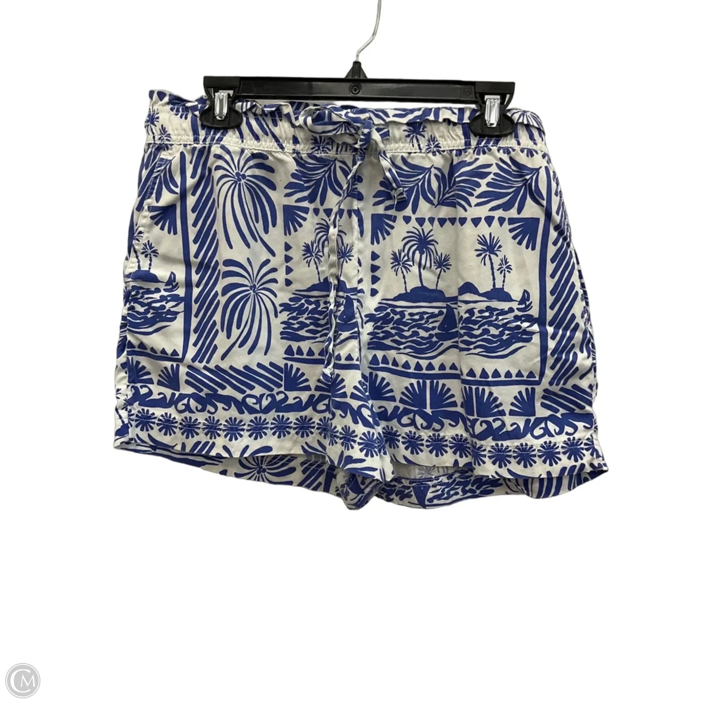 Shorts By Rachel Zoe In Blue & White, Size: Xl