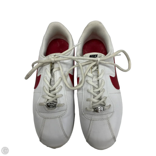 Shoes Sneakers By Nike In Red & White, Size: 7