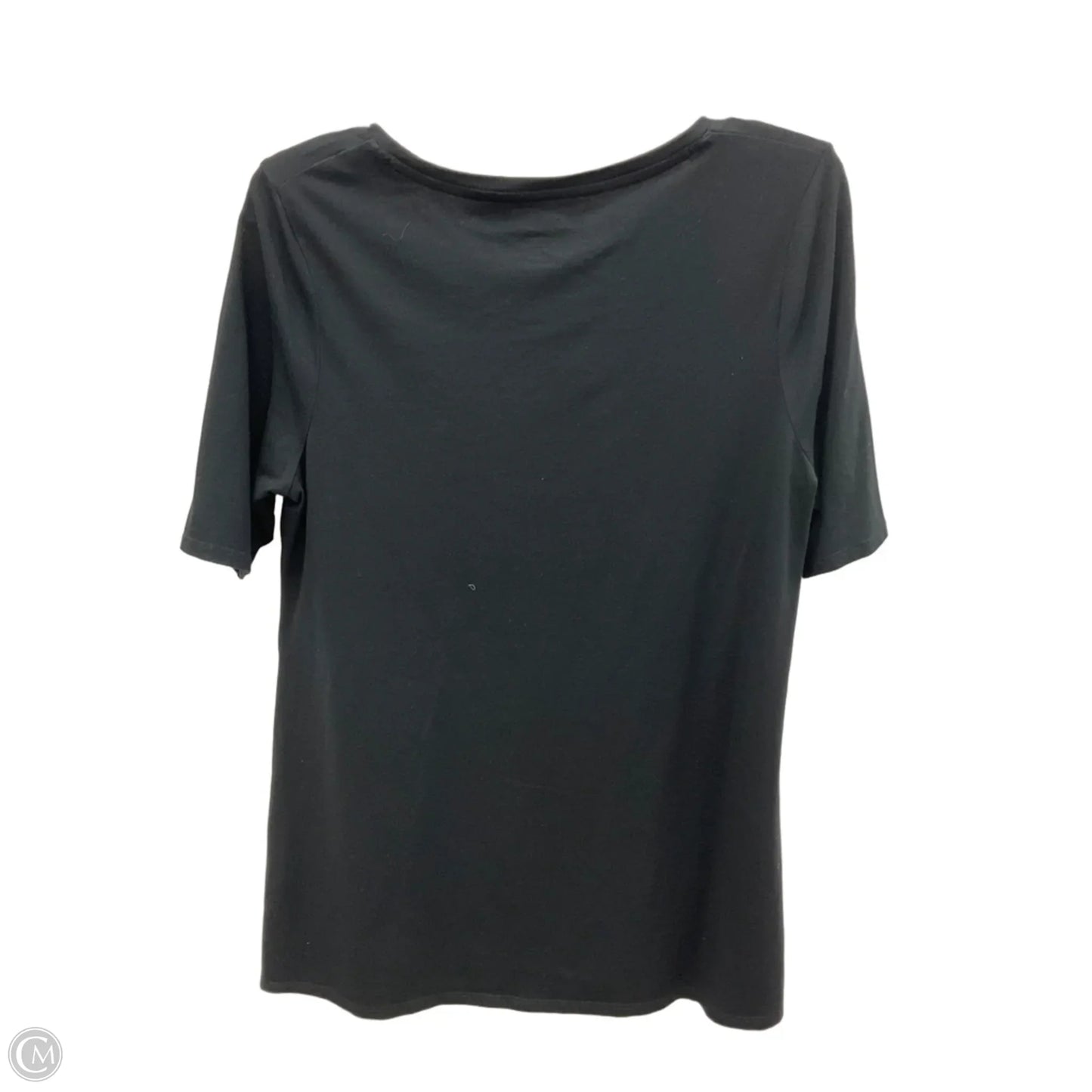Top Short Sleeve By Chicos In Black, Size: M