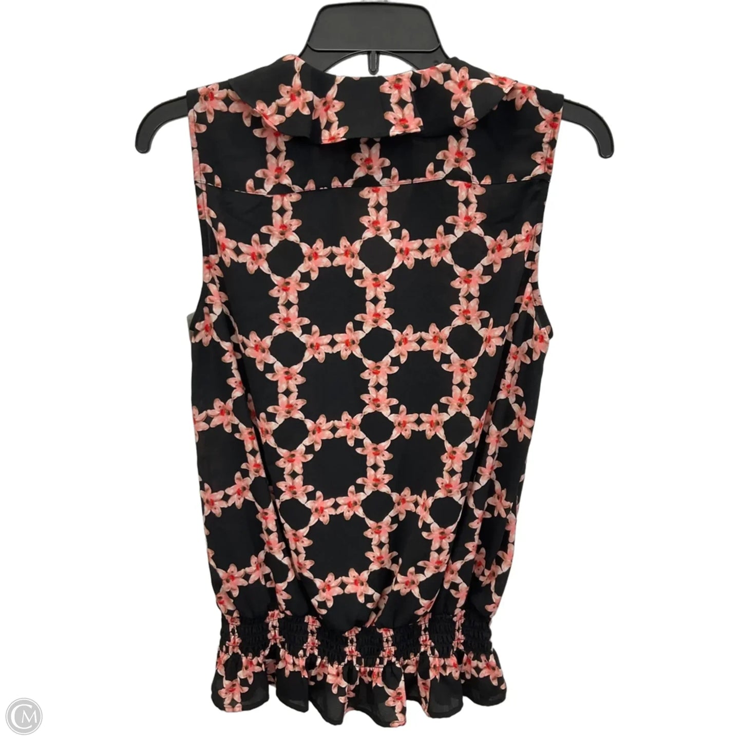 Top Sleeveless Designer By Karl Lagerfeld In Floral Print, Size: S