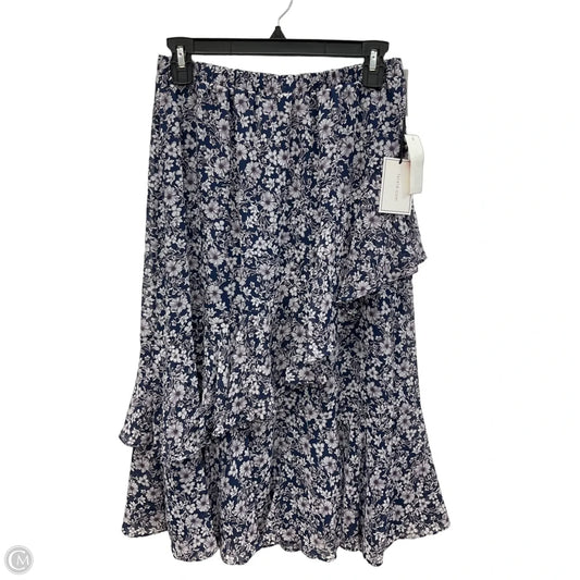 Skirt Midi By 1.state In Floral Print, Size: Xs