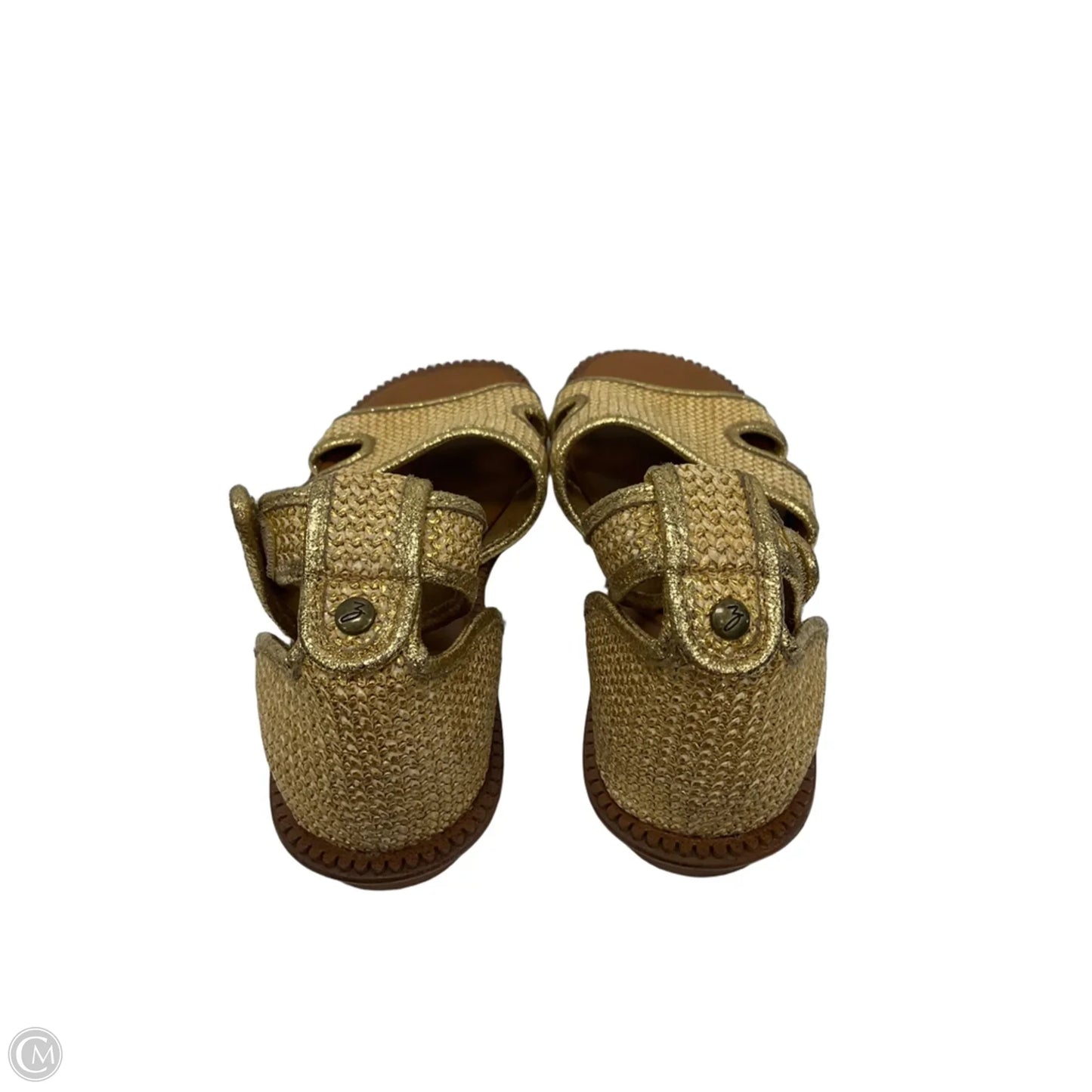 Sandals Flats By Zodiac In Gold, Size: 8.5