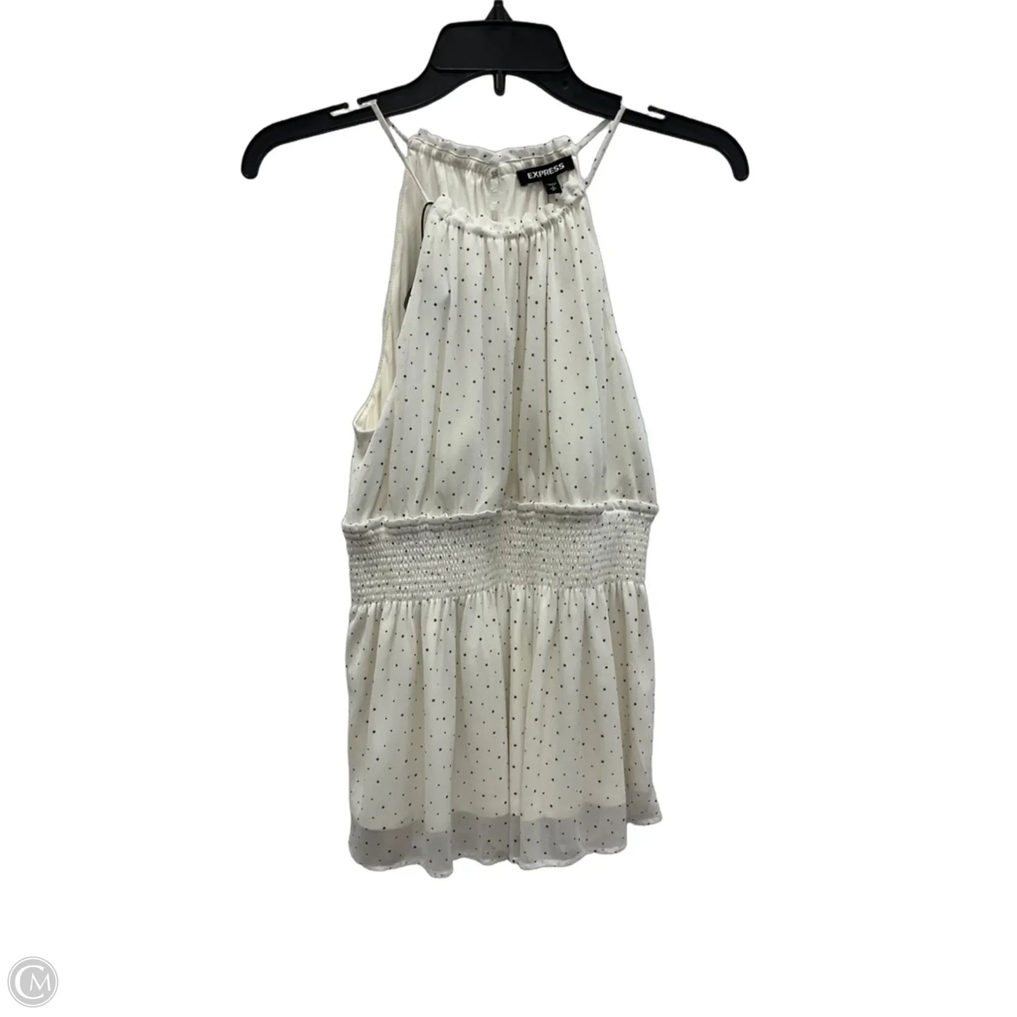 Top Sleeveless By Express In Polkadot Pattern, Size: S