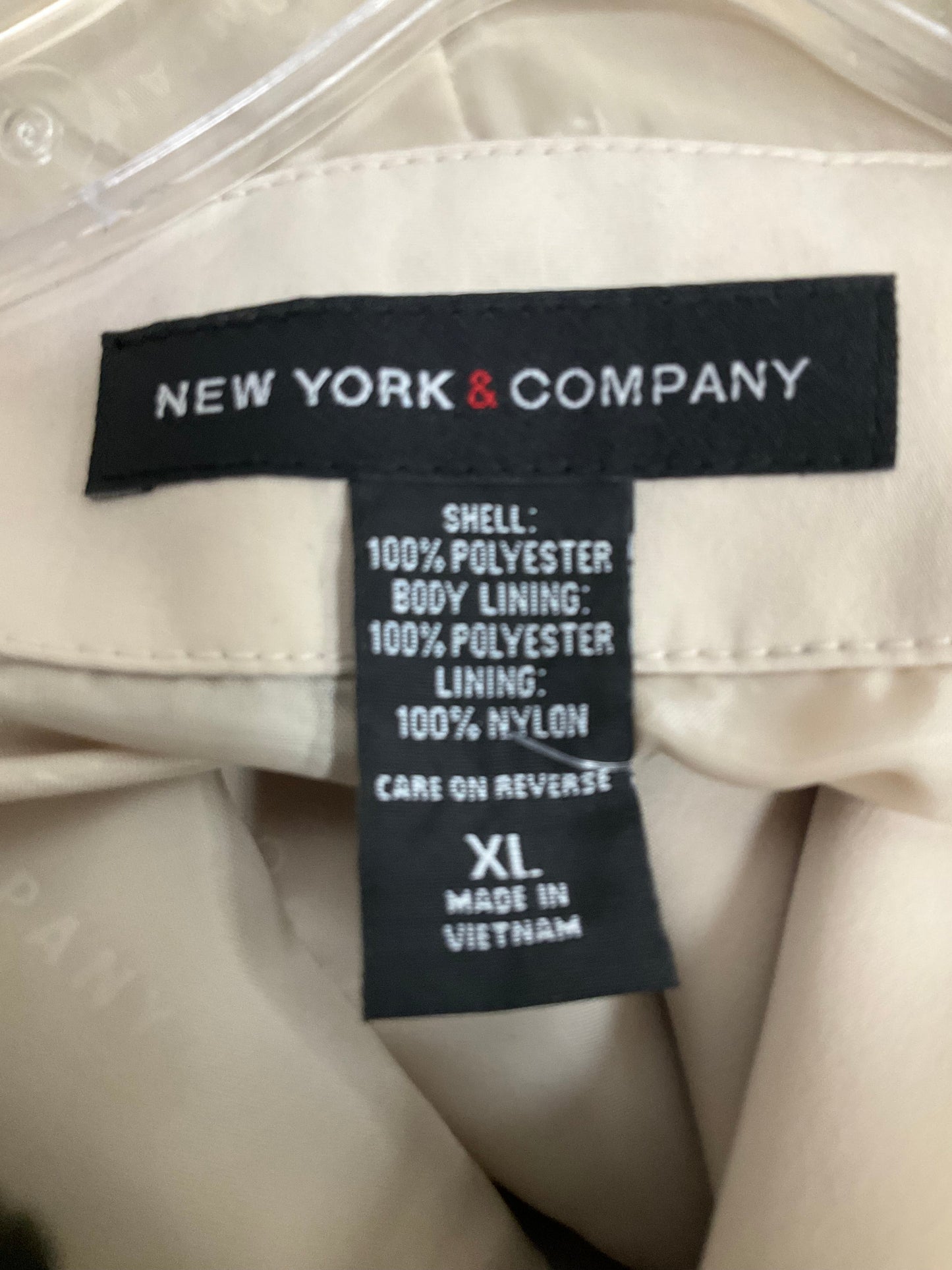 Coat Trenchcoat By New York And Co  Size: Xl