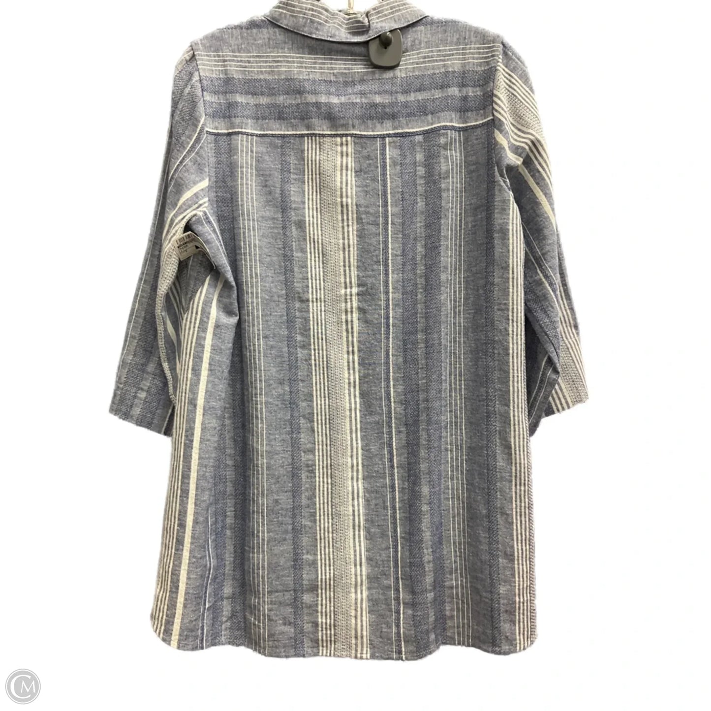 Blouse 3/4 Sleeve By Soft Surroundings In Striped, Size: S