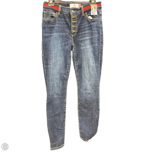 Jeans Skinny By Cabi In Blue Denim, Size: 4