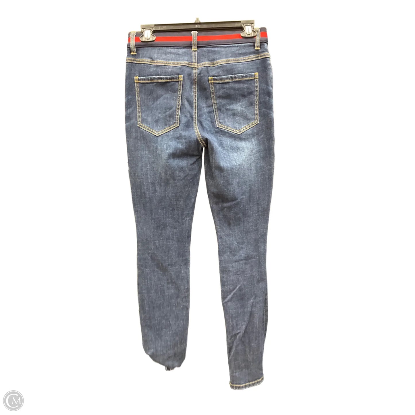 Jeans Skinny By Cabi In Blue Denim, Size: 4