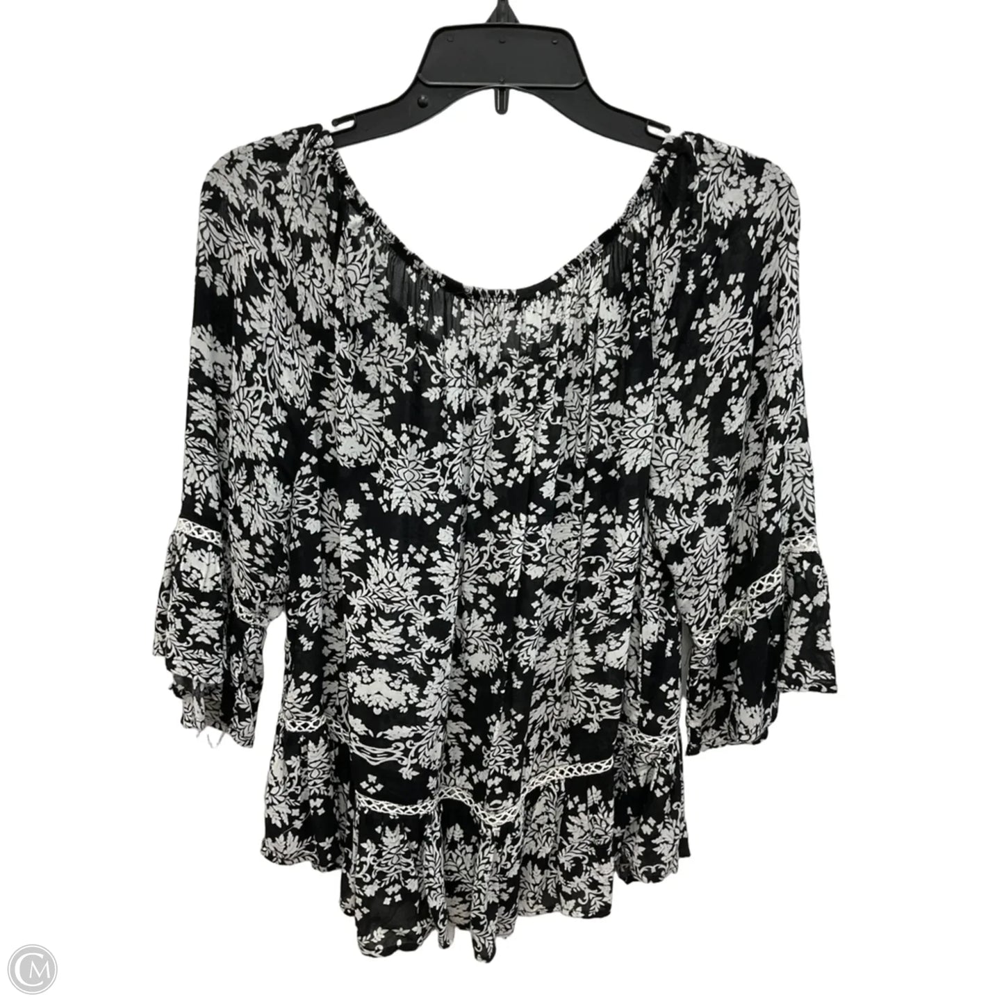 Top 3/4 Sleeve By Democracy In Black, Size: S