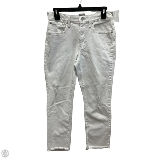 Jeans Straight By J. Crew In White, Size: 4