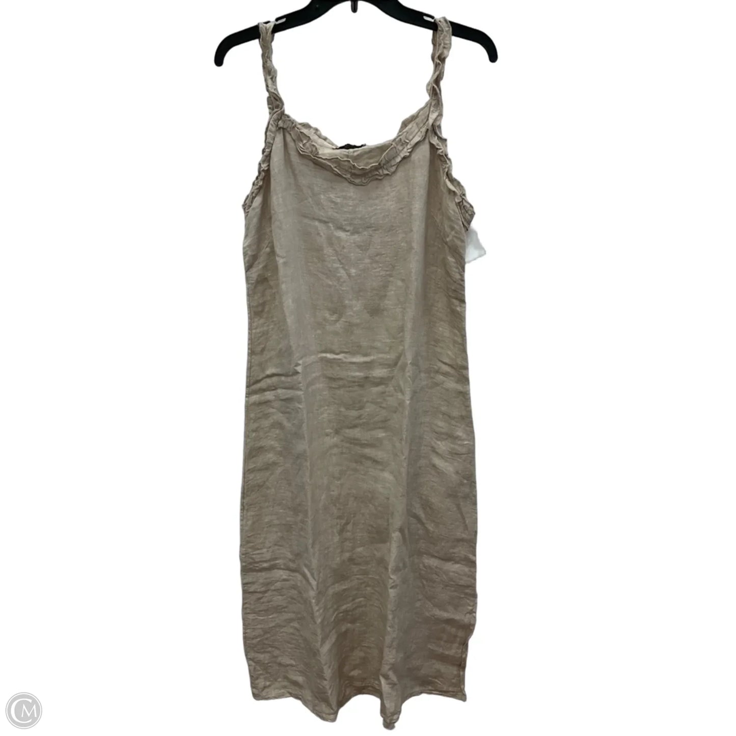 Dress Casual Maxi By Clothes Mentor In Tan, Size: M