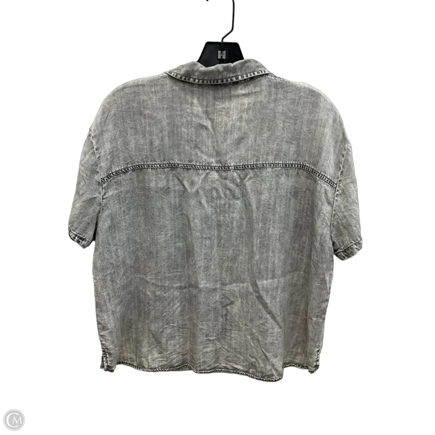 Top Short Sleeve By Jane And Delancey In Grey, Size: L